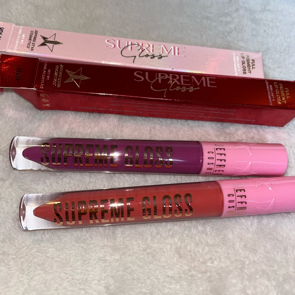 NIB TWO Jeffree Star Supreme lipglosses
